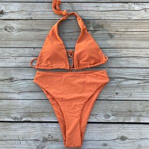 Orange tie bikini